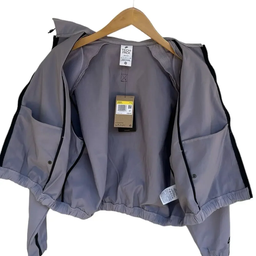 Nike Sportswear Tech Pack Womens Jacket Full Zip Gray DD4608 521‎ SIZE S Small